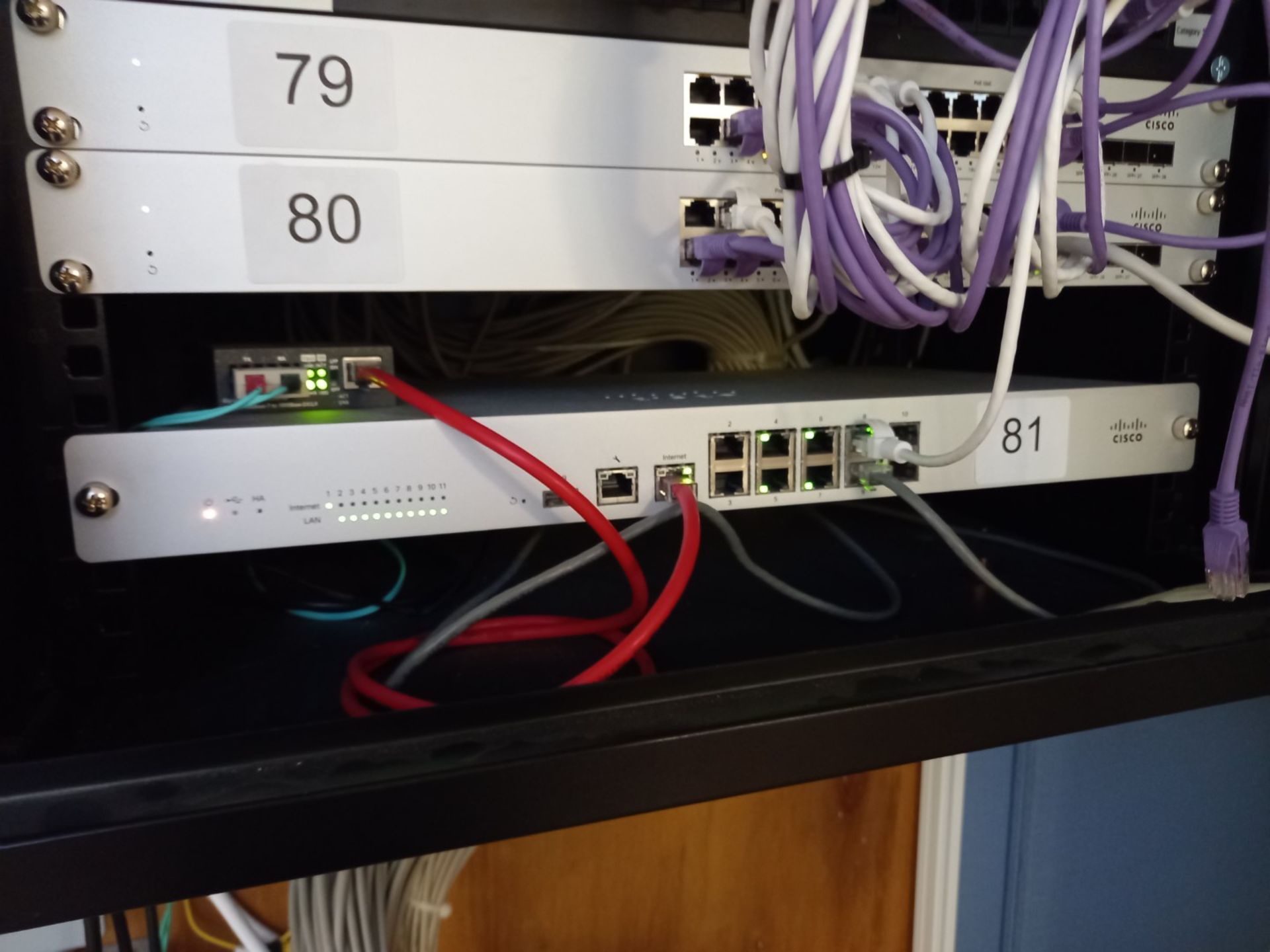 Cisco Meraki MX100 Router/Security (located ground floor)