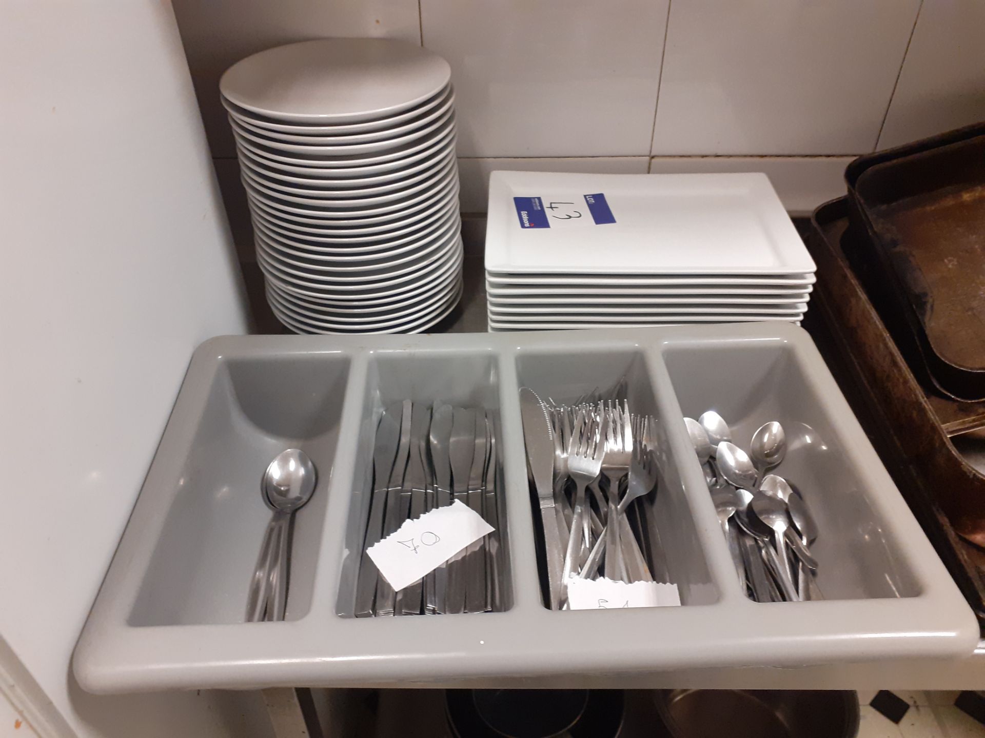 Quantity of Crockery, Cutlery & Glassware Throughout