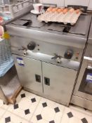 Lincat Stainless Steel Twin Basket Deep Fat Fryer (Disconnection required by Qualified Electrician)