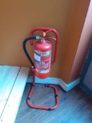 Four Various Fire Extinguishers & Fire Blanket