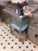 Stainless Steel Topped Food Prep Table 900mm