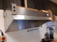 Stainless Steel Fume Extraction Canopy 1200mm