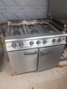 Falcon Stainless Steel Gas Fired 6-Burner Range Oven N.B. (lot sold subject to finance company