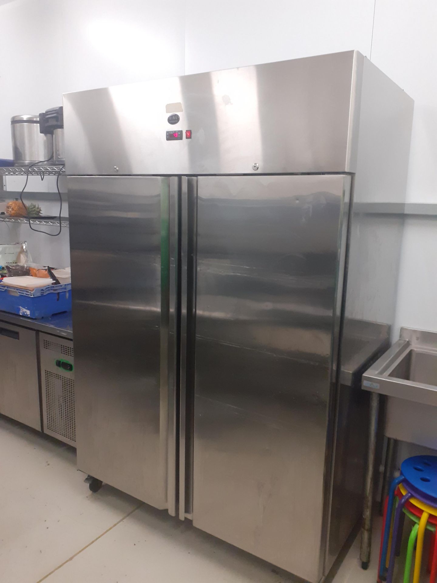 King KP1200 Stainless Steel Double Door Full Height Refrigerator, serial number - Image 4 of 4