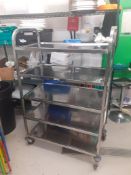 Stainless Steel 5-Tier Trolley 1400mm