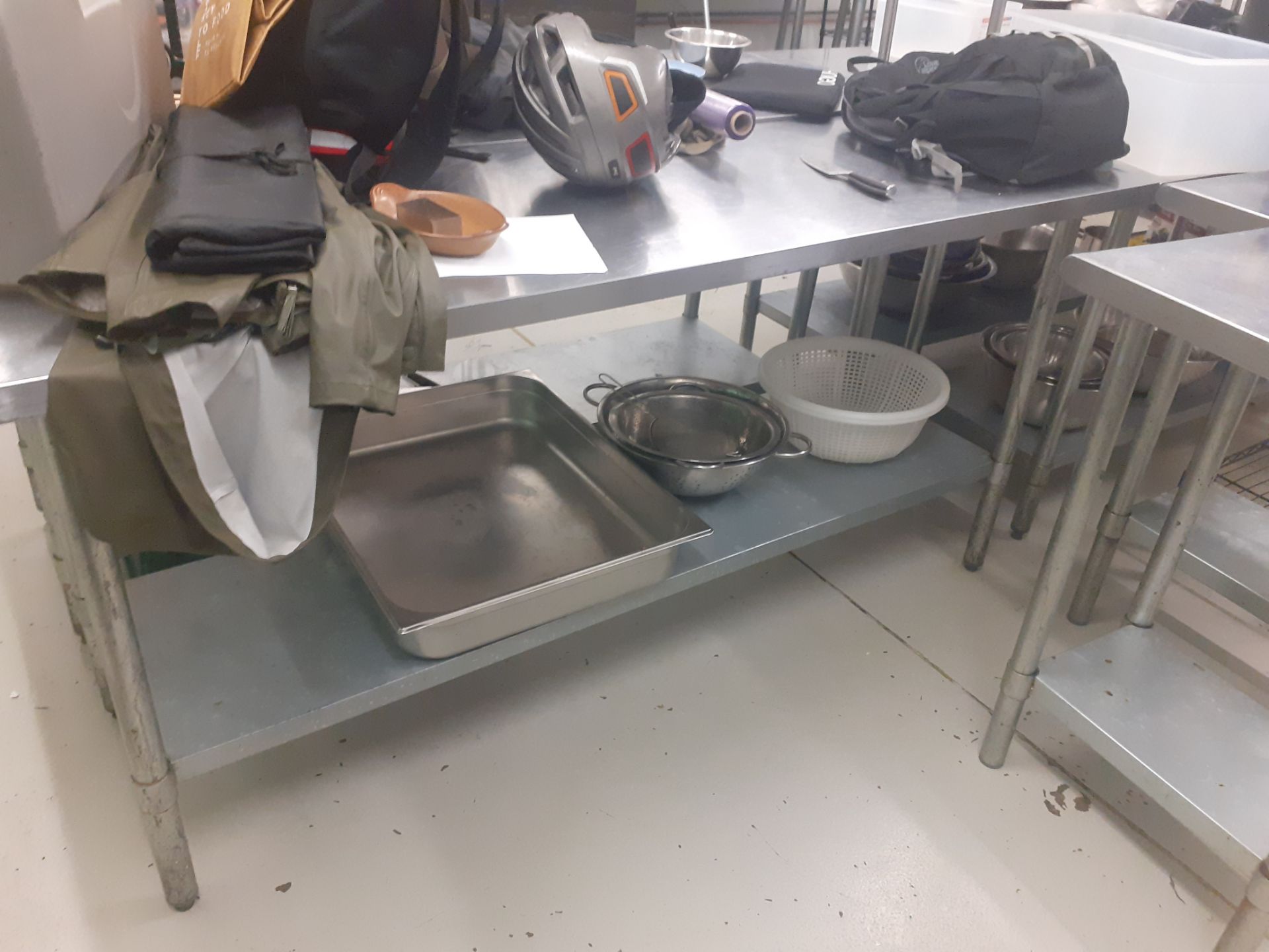 Stainless Steel Topped Food Preparation Table, 1800mm - Image 2 of 2