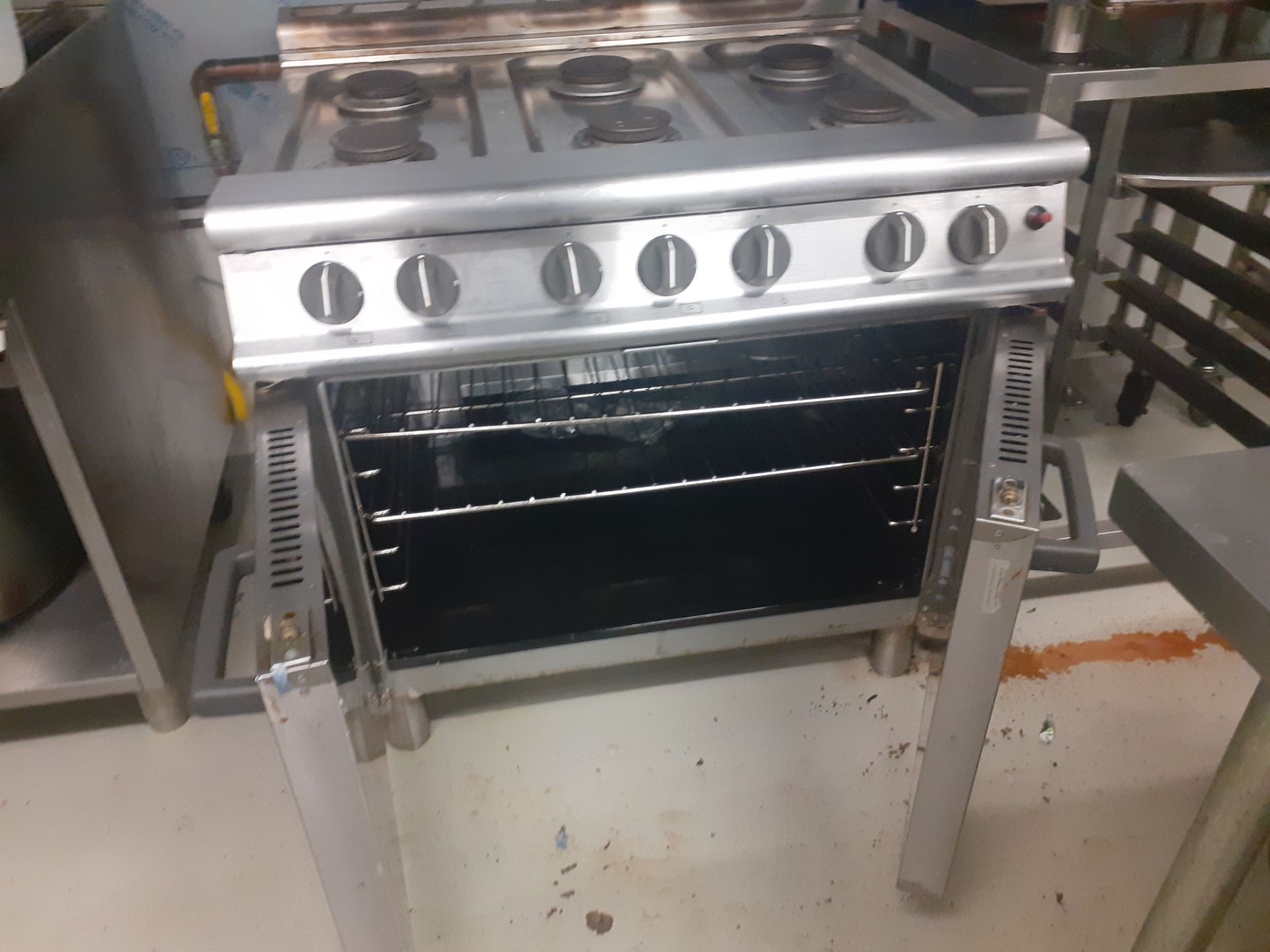 Falcon Stainless Steel Gas Fired 6-Burner Range Oven N.B. (lot sold subject to finance company - Image 2 of 3