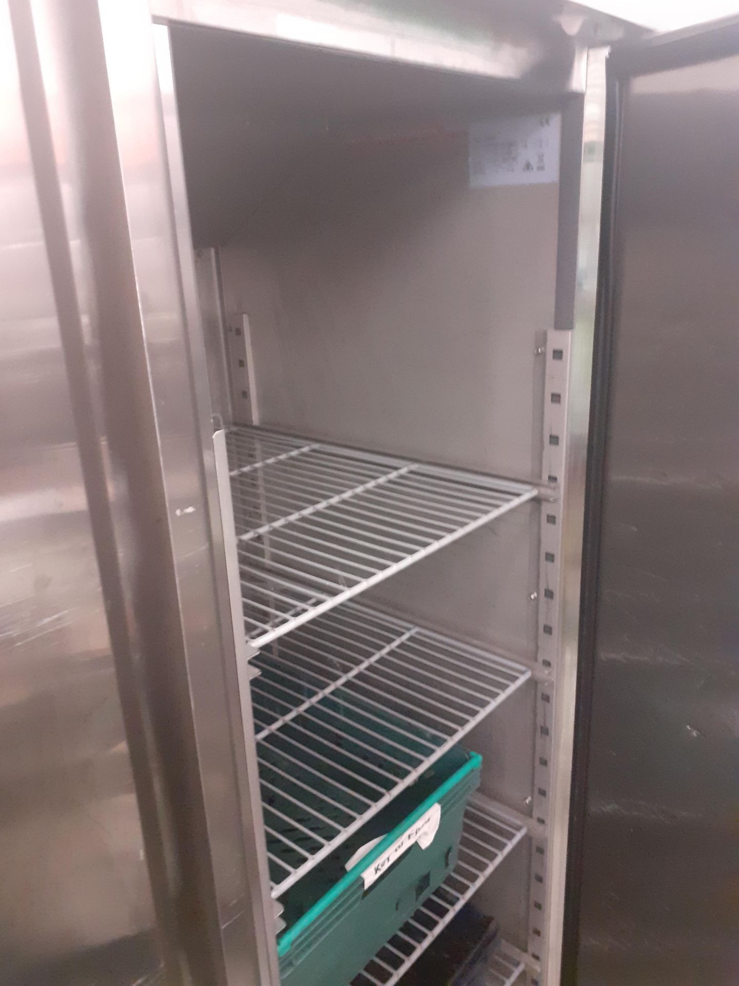 King KP1200 Stainless Steel Double Door Full Height Refrigerator, serial number - Image 2 of 4