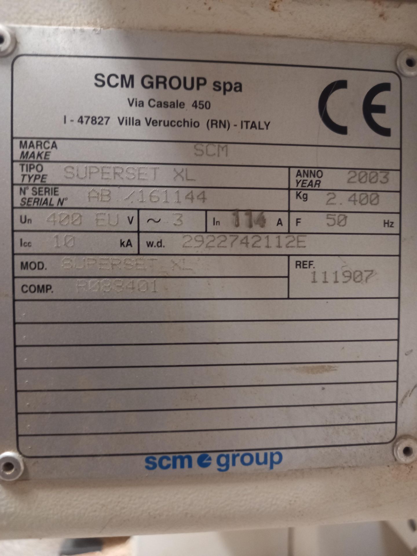 2003 SCM Superset XL Five Head Moulder - Image 6 of 6