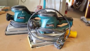 2 x Makita Flat Sanders 110V