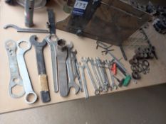 Various Items cinculding CPS Spindle Cover, Various Spanners etc