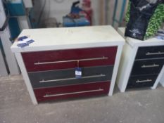 3 x Drawer Chest ad Bedside Cabinets