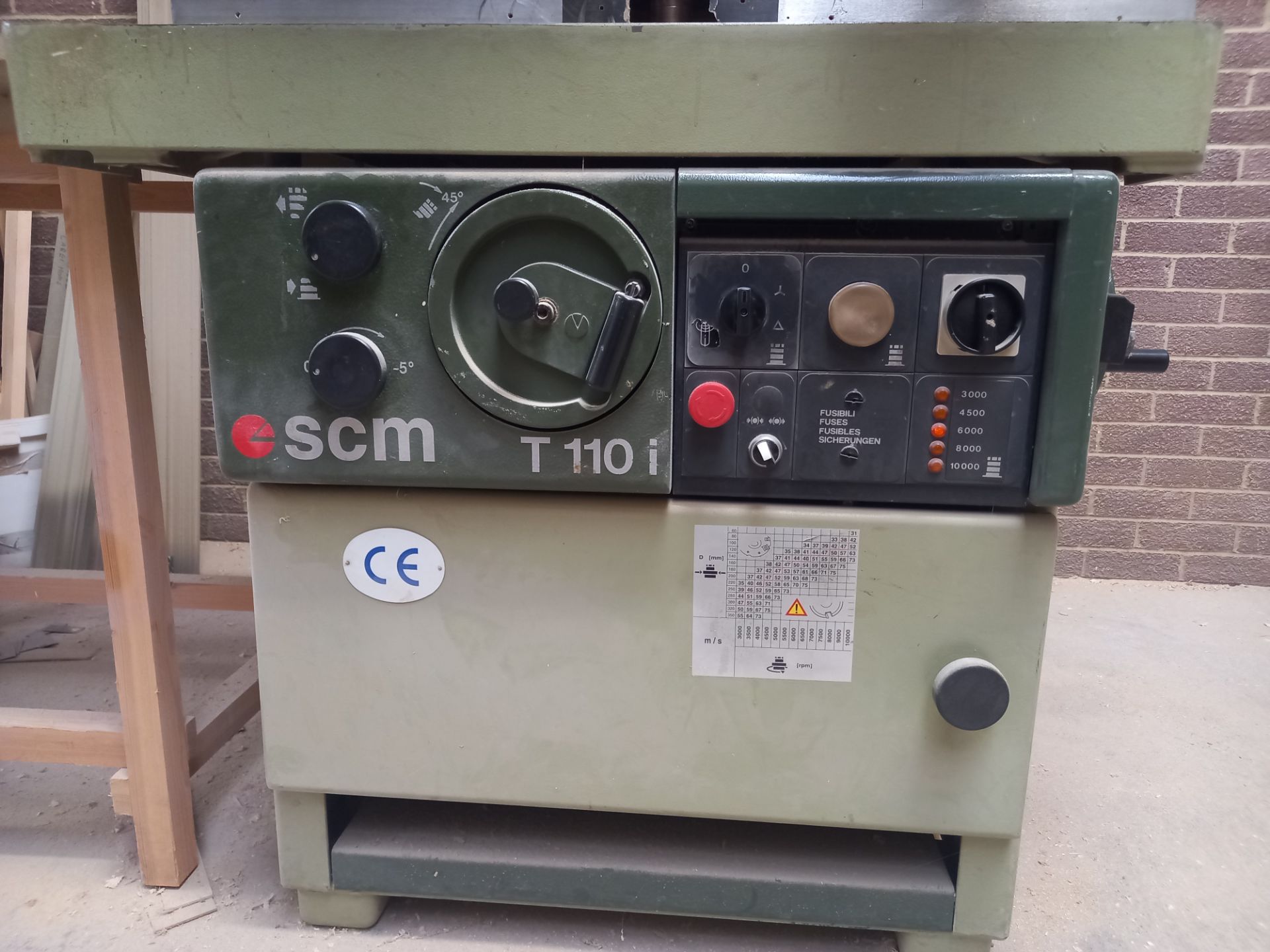 1996 SCM Type T110i Spindle Moulder with Holz-Her Power Feed - Image 4 of 4