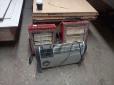 2 x Ceramic Heaters, 1 x Electric Heater and 1 x Space Heater
