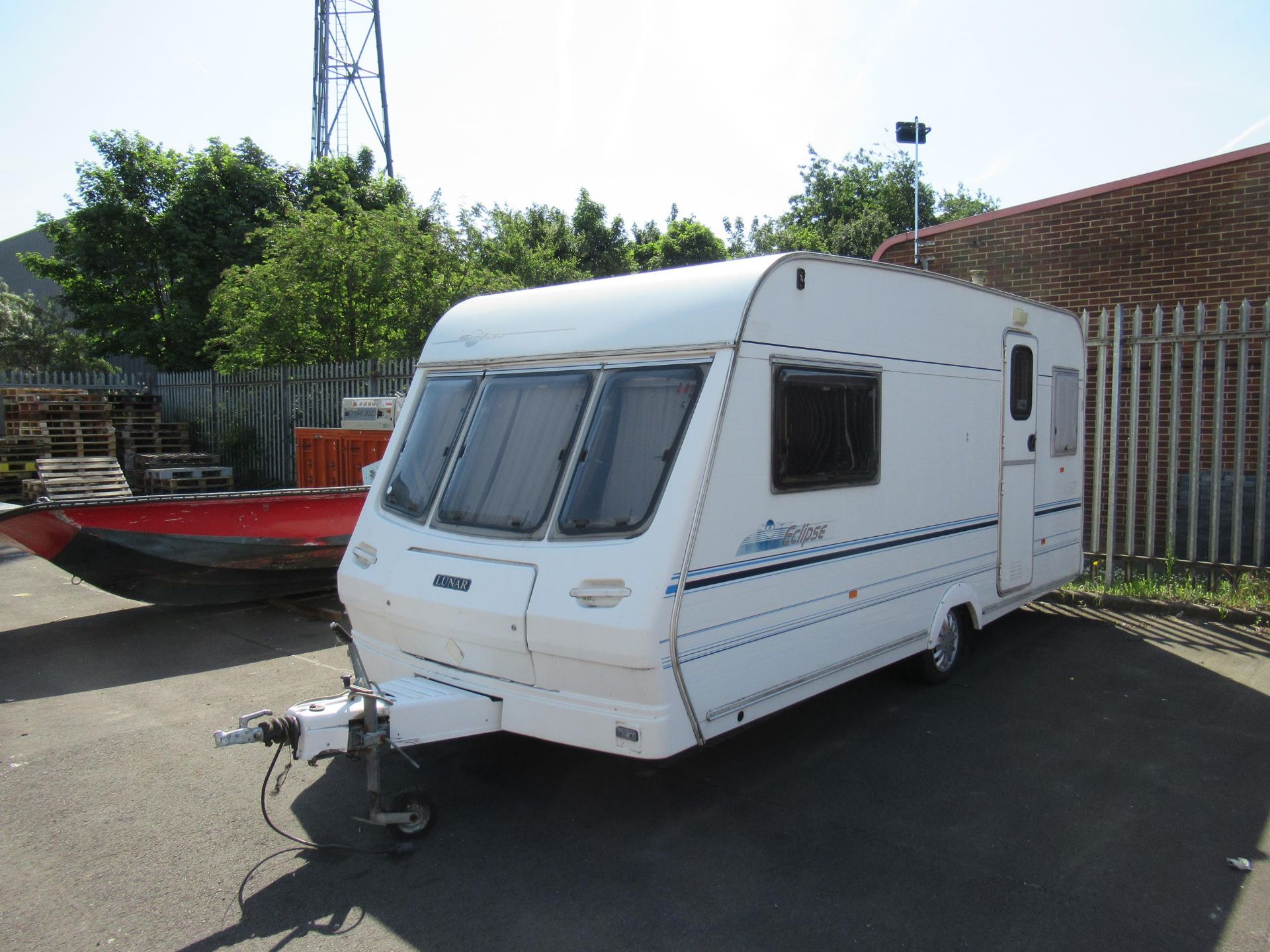 Lunar Solar Eclipse 462 two berth single axle caravan with double/two single beds.