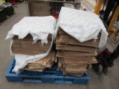 Qty of cardboard box nets (assorted)