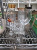 Qty of assorted Glassware