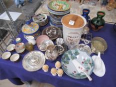 Assorted Items including display plates, ramekins, bowls etc