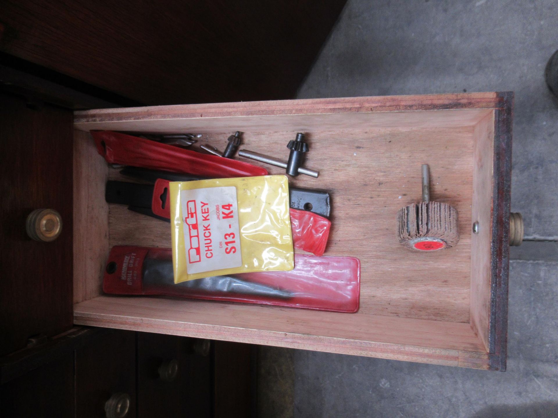 2x wooden storage cabinets and contents of drawers - Image 7 of 22