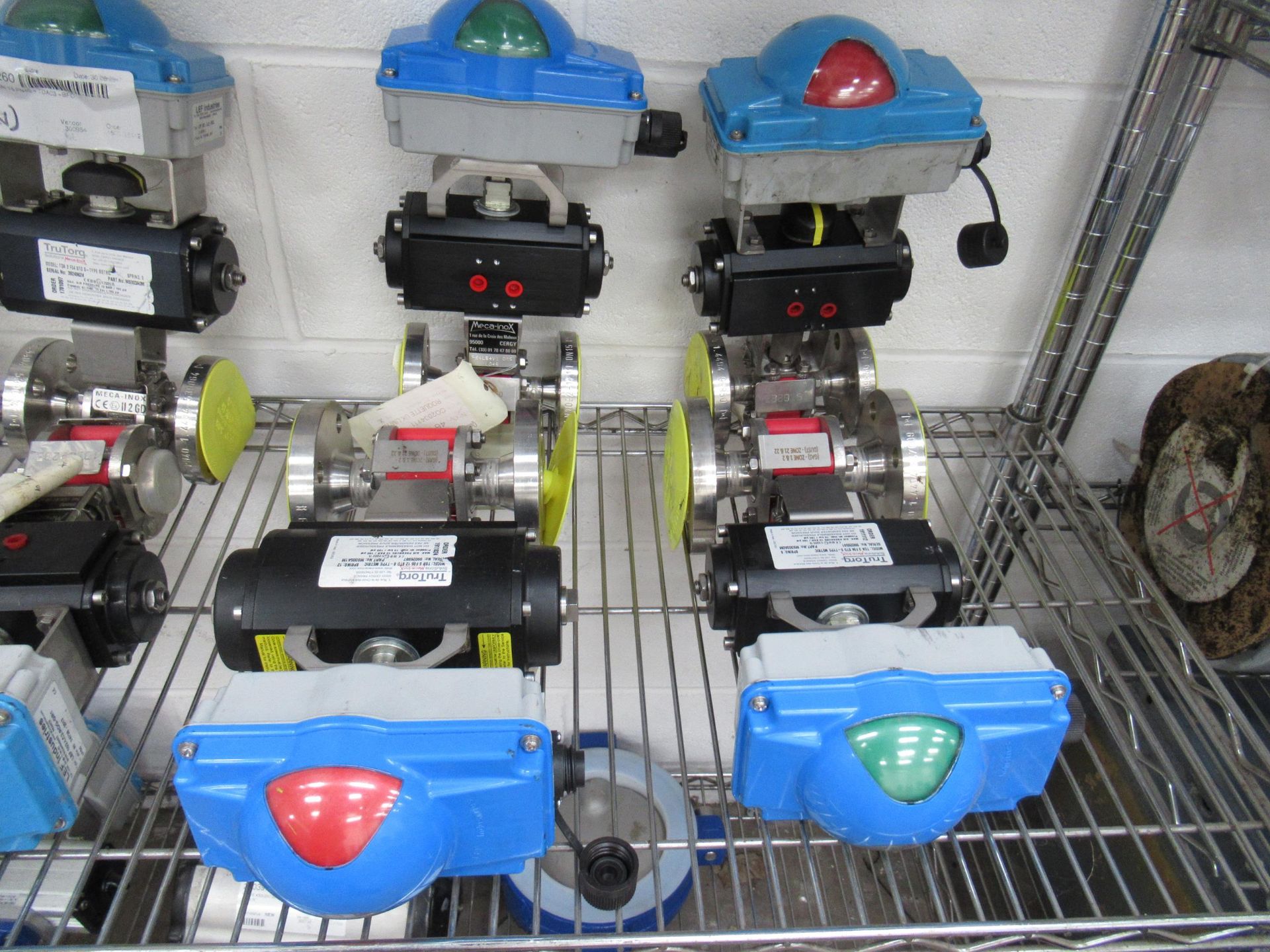 Shelf of TruTorq Actuators with Meca-Inox Valves and Regulators - Image 6 of 6