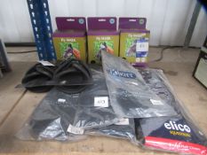3x ELICO equestrian fly masks with various other hoof, leg protectors etc
