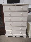 7 Drawer 'Tall Boy' Style Set of Drawers Matches lot 604