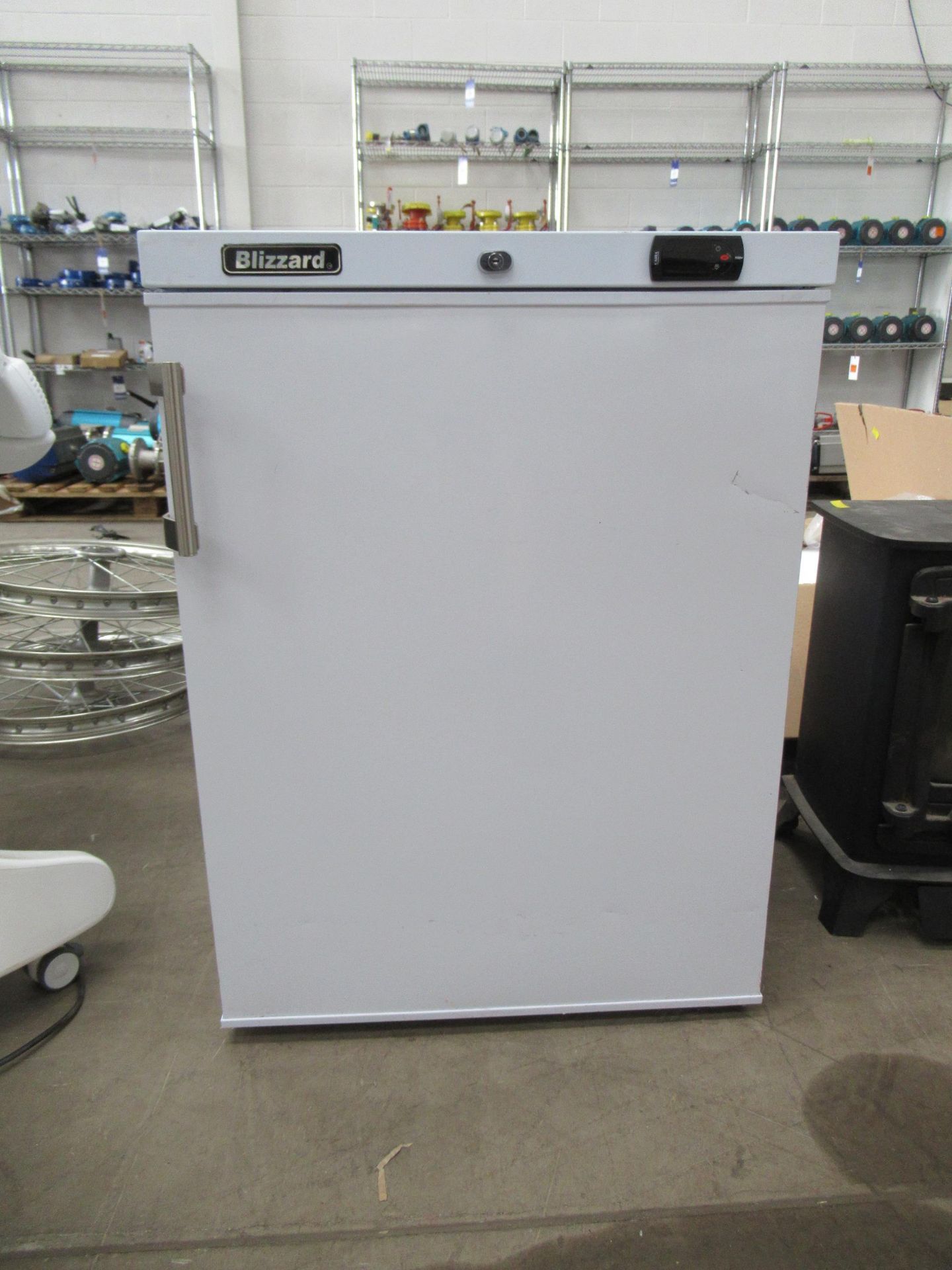 Blizzard undercounter freezer with internal baskets