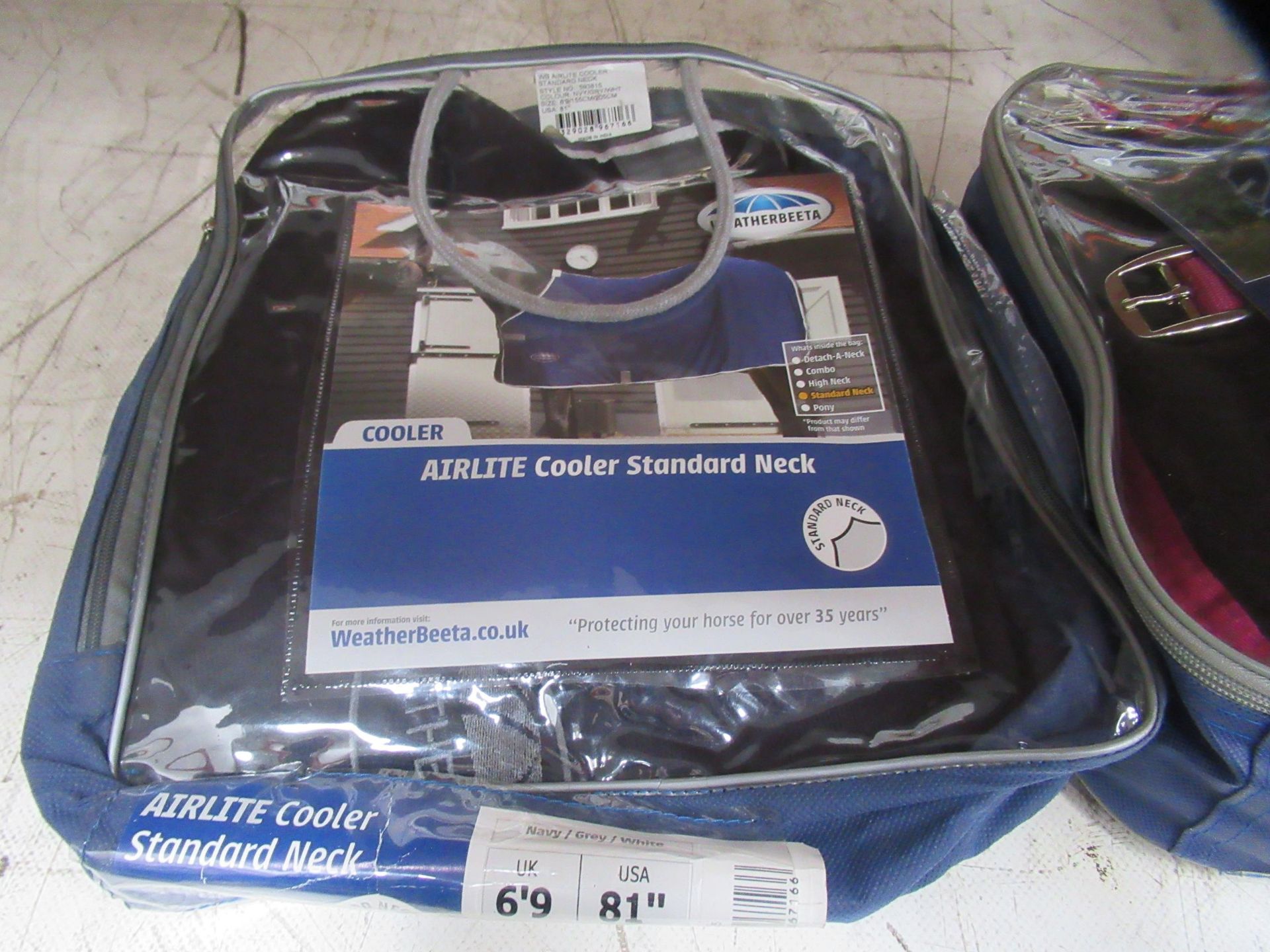 Weatherbeeta standard neck horse blanket with fleece cooler combo neck - Image 2 of 3