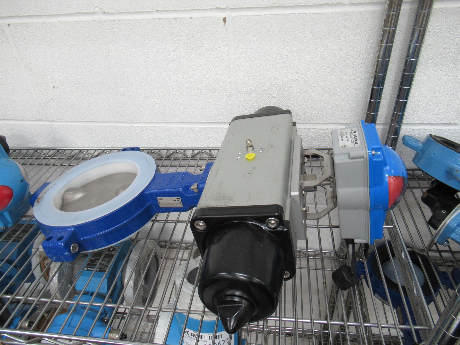 2 x KSB Pnumatic Actuators with Amri Butterfly Valves and Regulator - Image 2 of 6