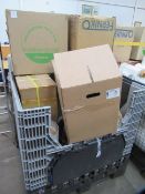Contents of stillage to include various boxes of spiral binder wire coils/loops and boxes of image f