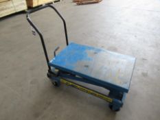 Hydraulic lifting trolley (double scissor) (S.W.L 125kg)