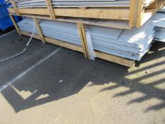 Qty of cladding boards in 'light grey'- 2970mm long