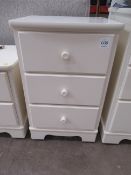 3 Drawer Chest of Drawers matches lot 604
