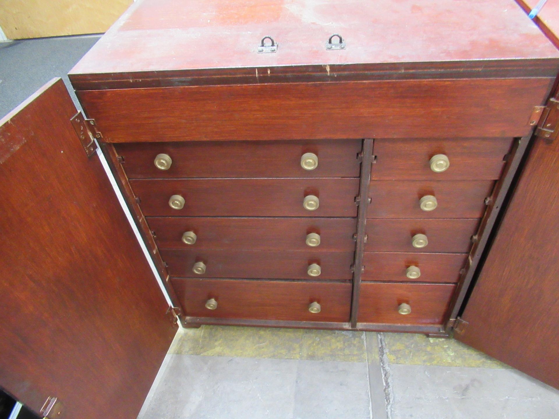 2x wooden storage cabinets and contents of drawers - Image 2 of 22