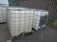 2x IBC's (Capacity approx 250 Gallons) Please note there is a £5 + VAT Lift Out Fee on this lot