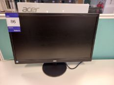 AOC E22705WHN LCD Monitor (No Cables)