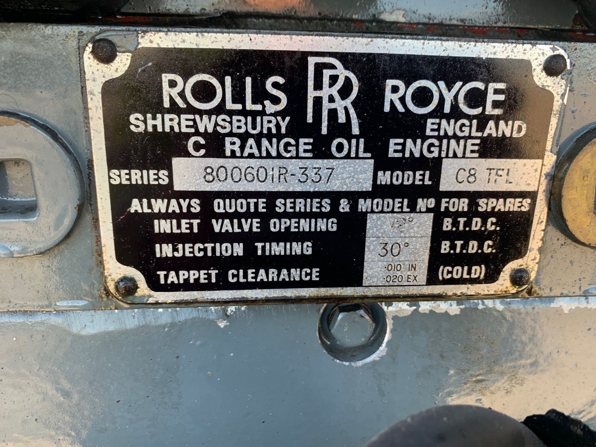 Diesel Generator: Rolls Royce 250Kva 804Hours - Image 5 of 7