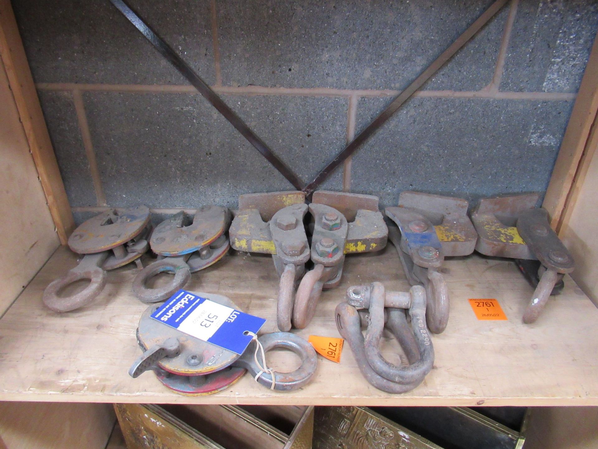 Shelf of Beam Clamps