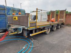 20ft Tri-axle plant trailer with beavertail ramp