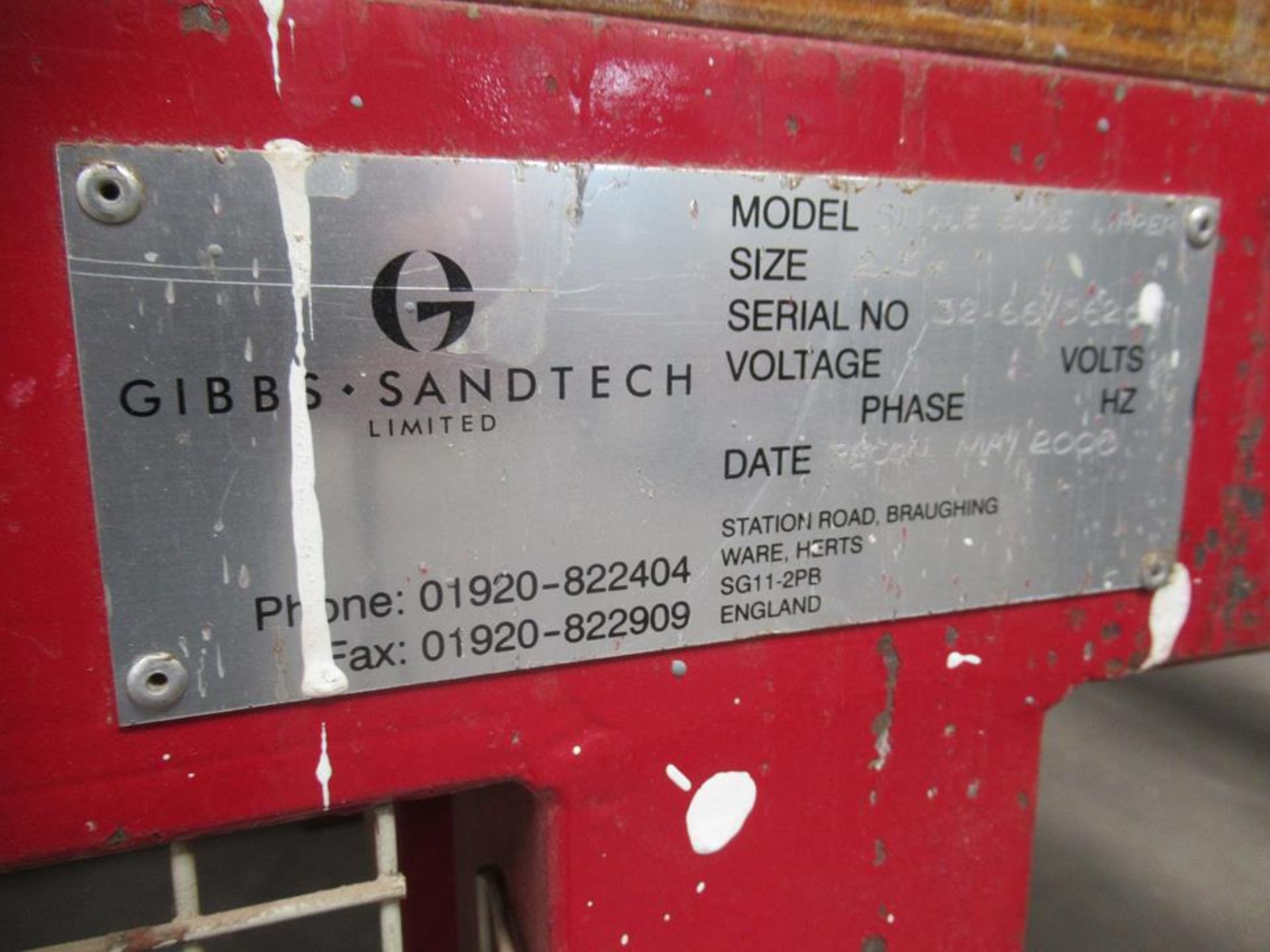 Gibbs- Santech Single Edge Lipper Press 2.5m S/N32-66/5626 3PH. Please note there is a £15 plus VAT - Image 5 of 10