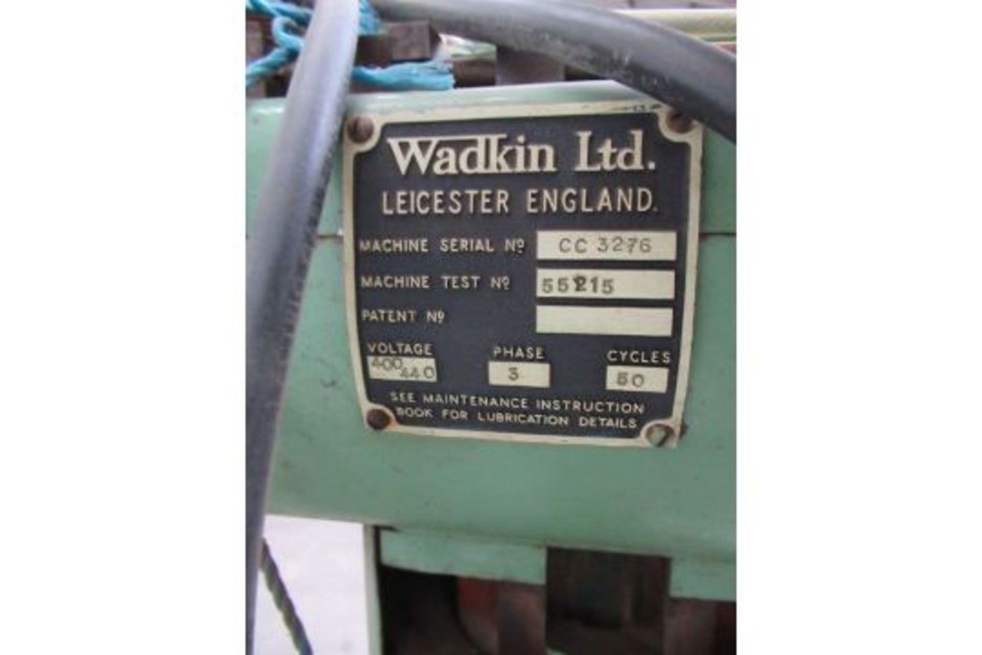 Wadkin WKT26/30 cross cut saw, s/n SW35669C, 240V-400/415V - Image 2 of 5