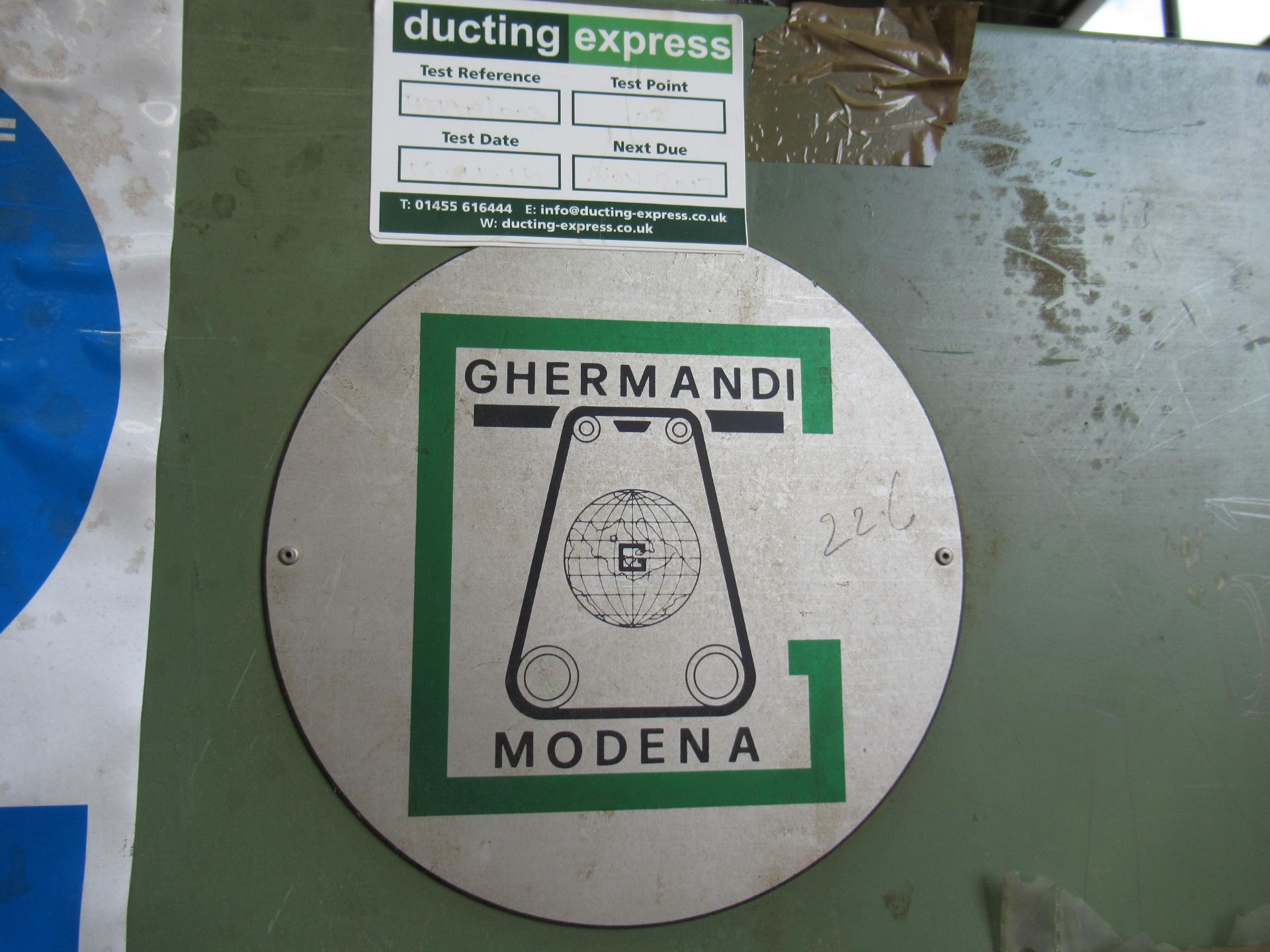 Ghermandi Modena CLG1NT950 Belt Sander, 415V. Please note there is a £20 plus VAT Lift Out Fee on th - Image 5 of 7