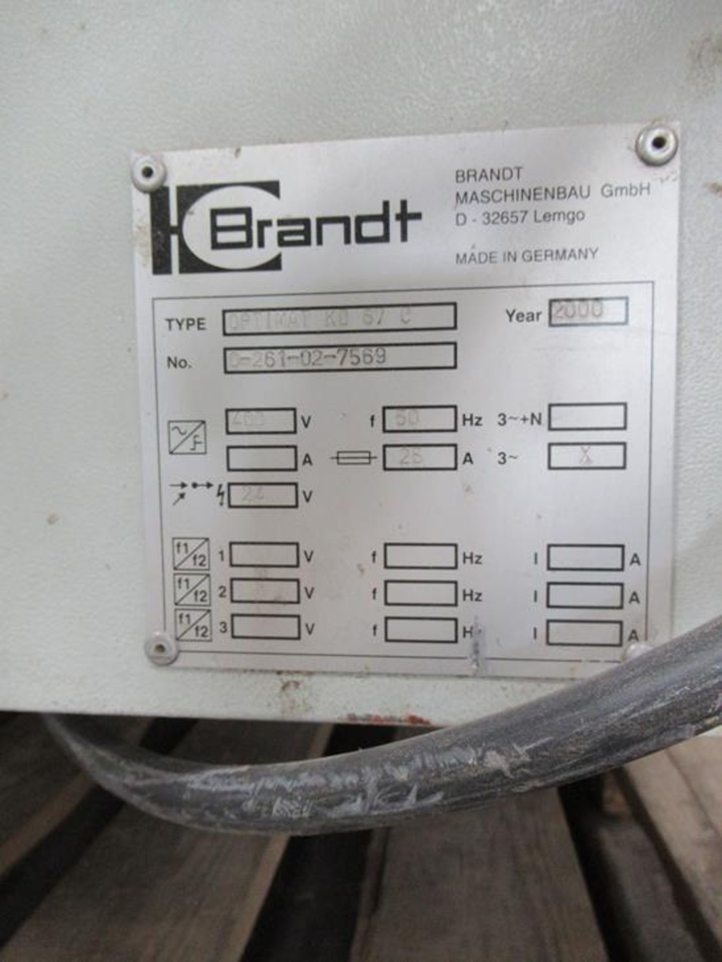 Brandt Optimat KD67-C edgebander (spares/repairs) - Image 9 of 13