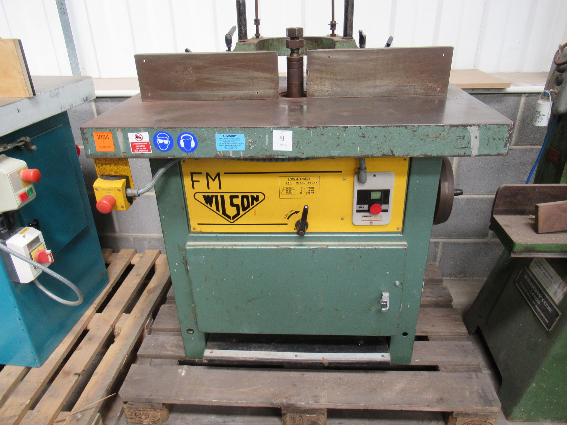 Wilson FM Pedal Operated Spindle Moulder , Please note there is a £10 plus VAT Lift Out Fee on this