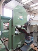 Wilson Bandsaw with Tilting Table. Please note there is a £15 plus VAT Lift Out Fee on this lot