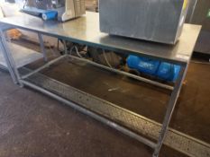 Stainless Steel Prep Table , 1950mm Long x 950mm Wide x 900mm Tall