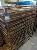 8 x Stainless Steel Trolleys with Drilled/vented trays. Trolley dimesions 1130mm x 870mm x 1500mm ta