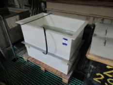 Polypropylene Tank 900 x 600 x 730mm Internal (water rinse tank)