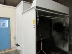 Dry Back Spray Booth - Located on the first floor. The only removal access for large items is via an