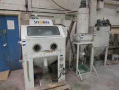 Vixen Jet Air VM42, Shot Blast Cabinet with pressure pot, recirculation and Filter Cabinet, 2013,